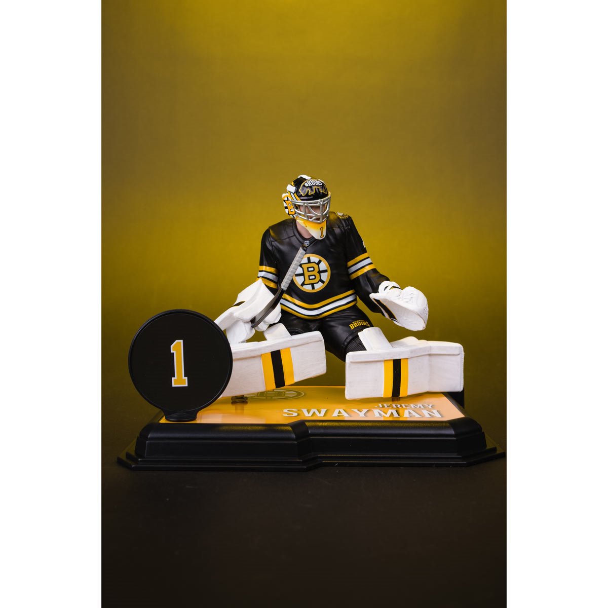 NHL SportsPicks Boston Bruins Jeremy Swayman 7-Inch Posed Figure
