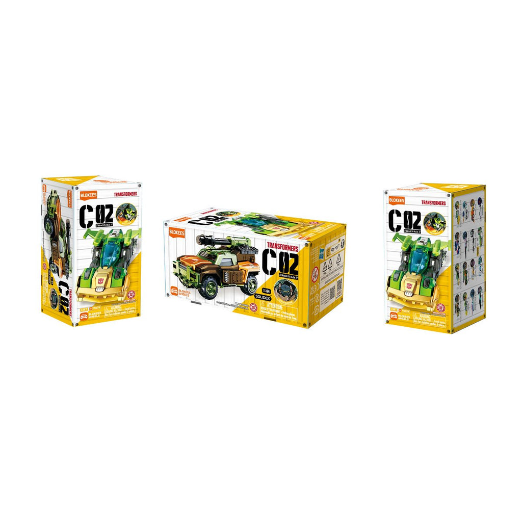Transformers Wheels C02 Blokees Blind Box Model Kit Display of 12