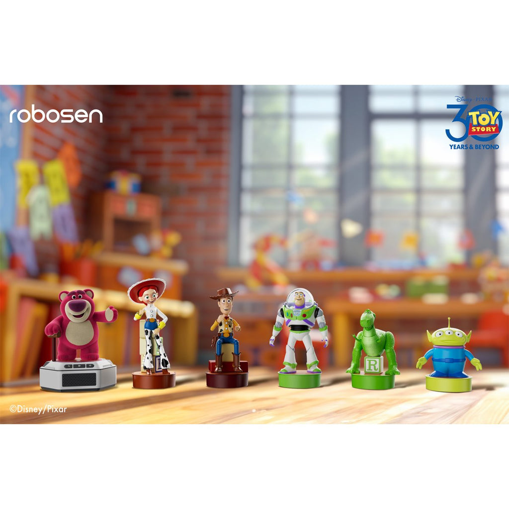 Toy Story Mini Robots Story Pack 6 Toy Story Robots with Base - Buzz Lightyear, Woody, Lotso, Alien, Rex, Jessie