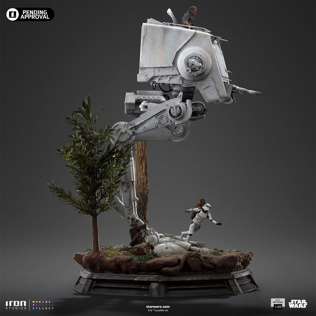 Star Wars: Return of the Jedi AT-ST and Chewbacca 1:20 Demi Art Scale Limited Edition Statue
