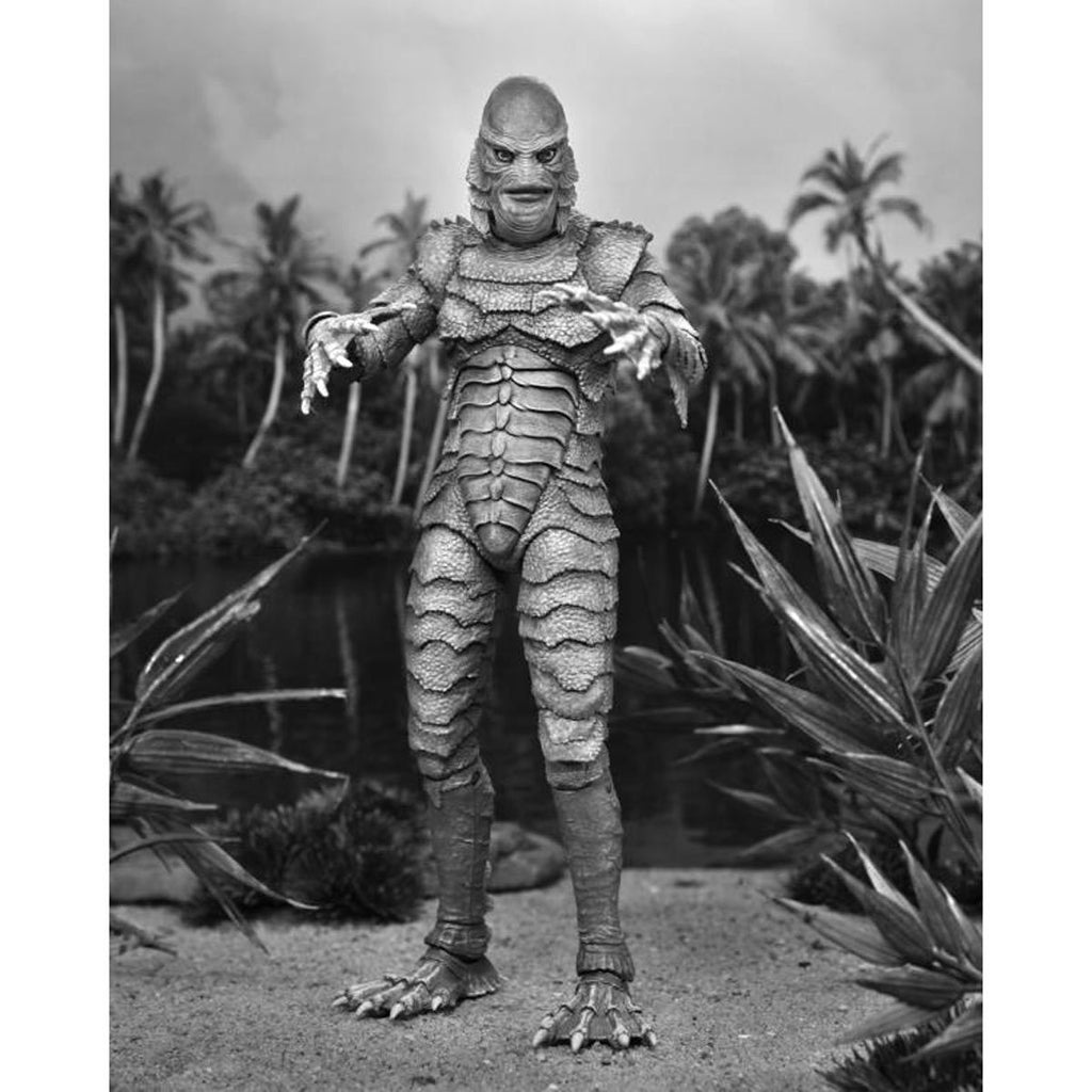 Universal Monsters Ultimate Creature from the Black Lagoon Black and White Version 7-Inch Action Figure