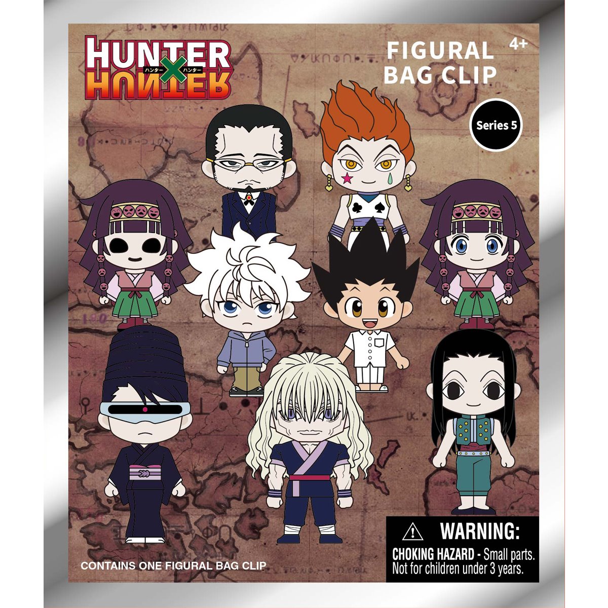 Hunter x Hunter Series 5 3D Foam Bag Clip Random 6-Pack