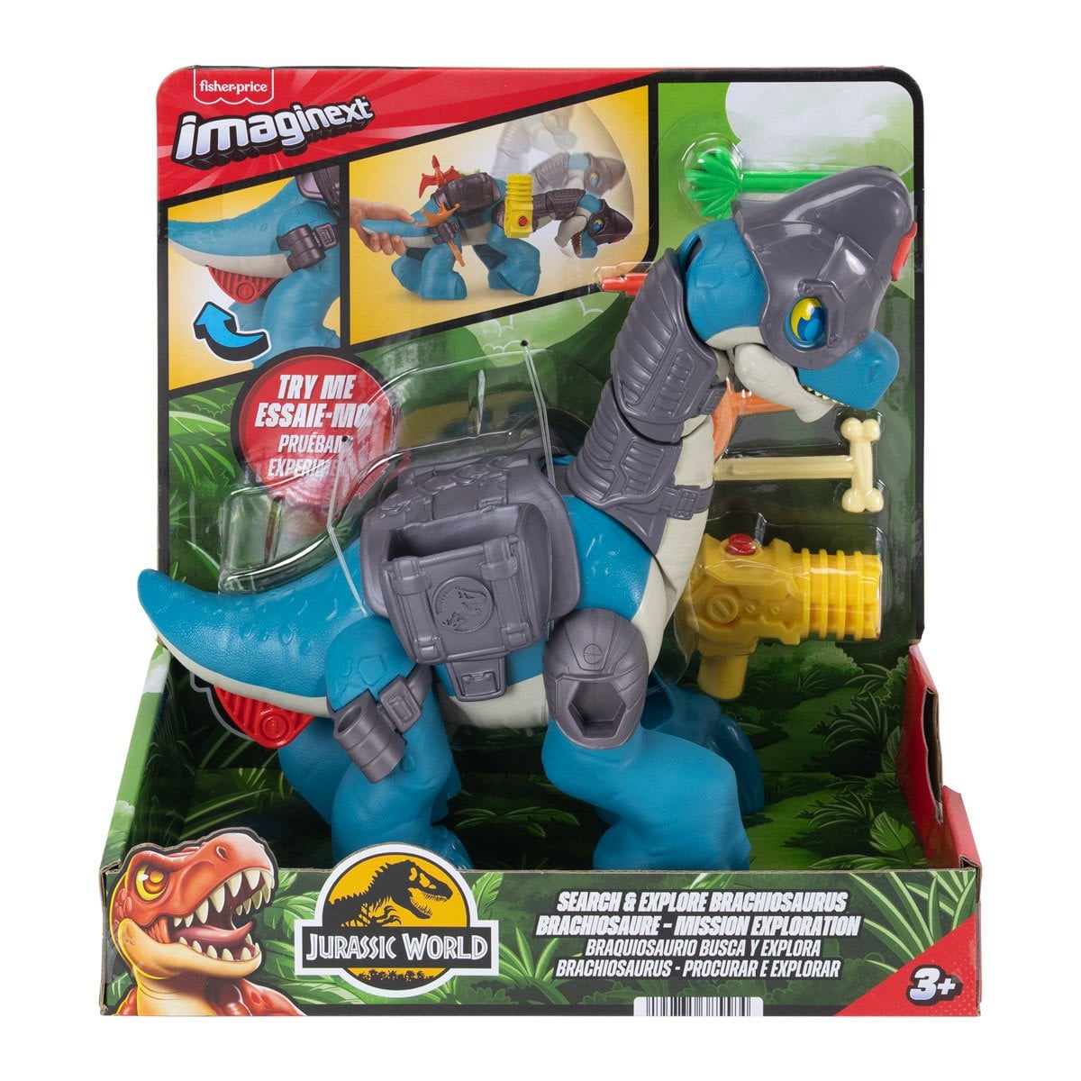 Jurassic World Imaginext Search and Explore Brachiosaurus Action Figure