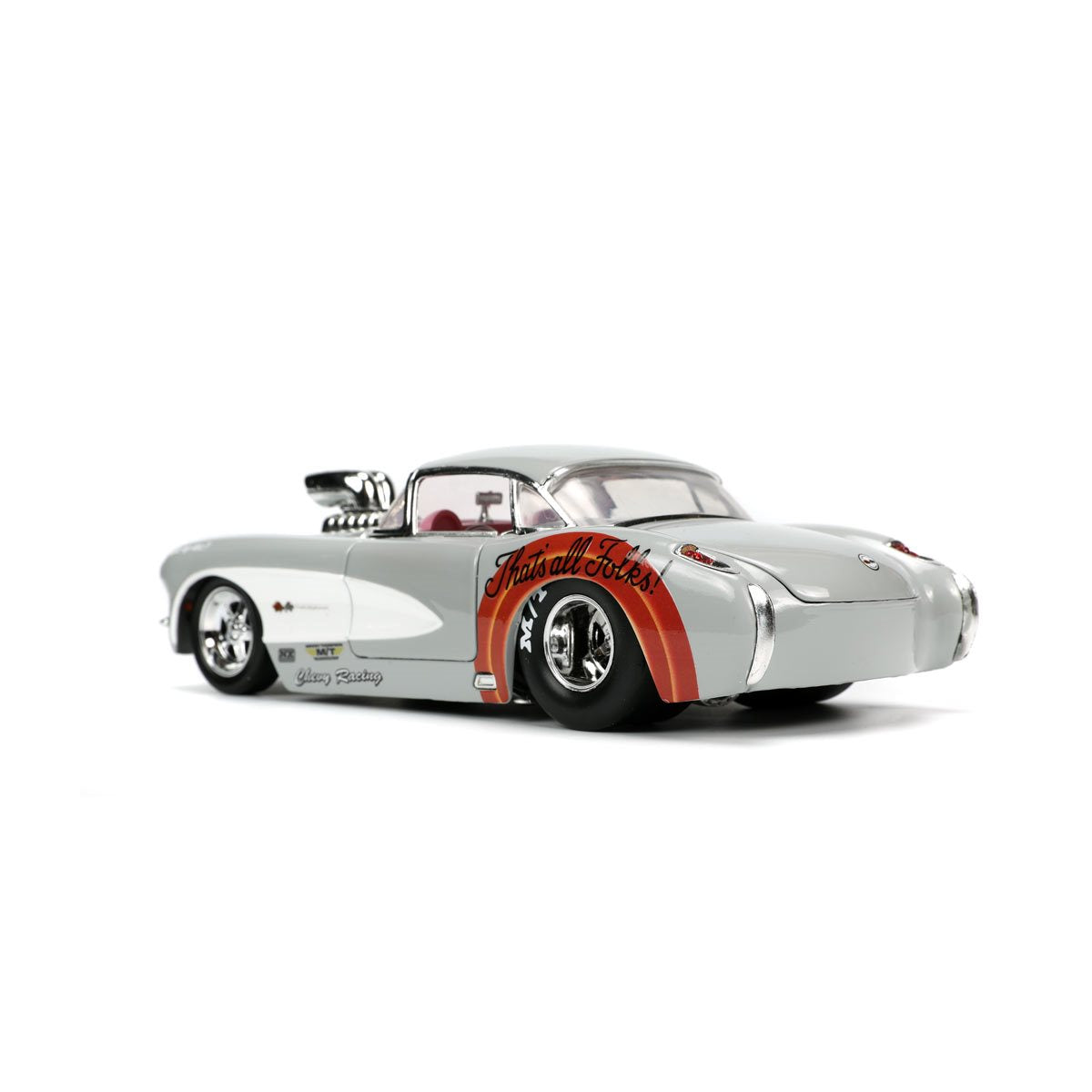 Looney Tunes Hollywood Rides 1956 Chevrolet Corvette with Bugs Bunny Figure