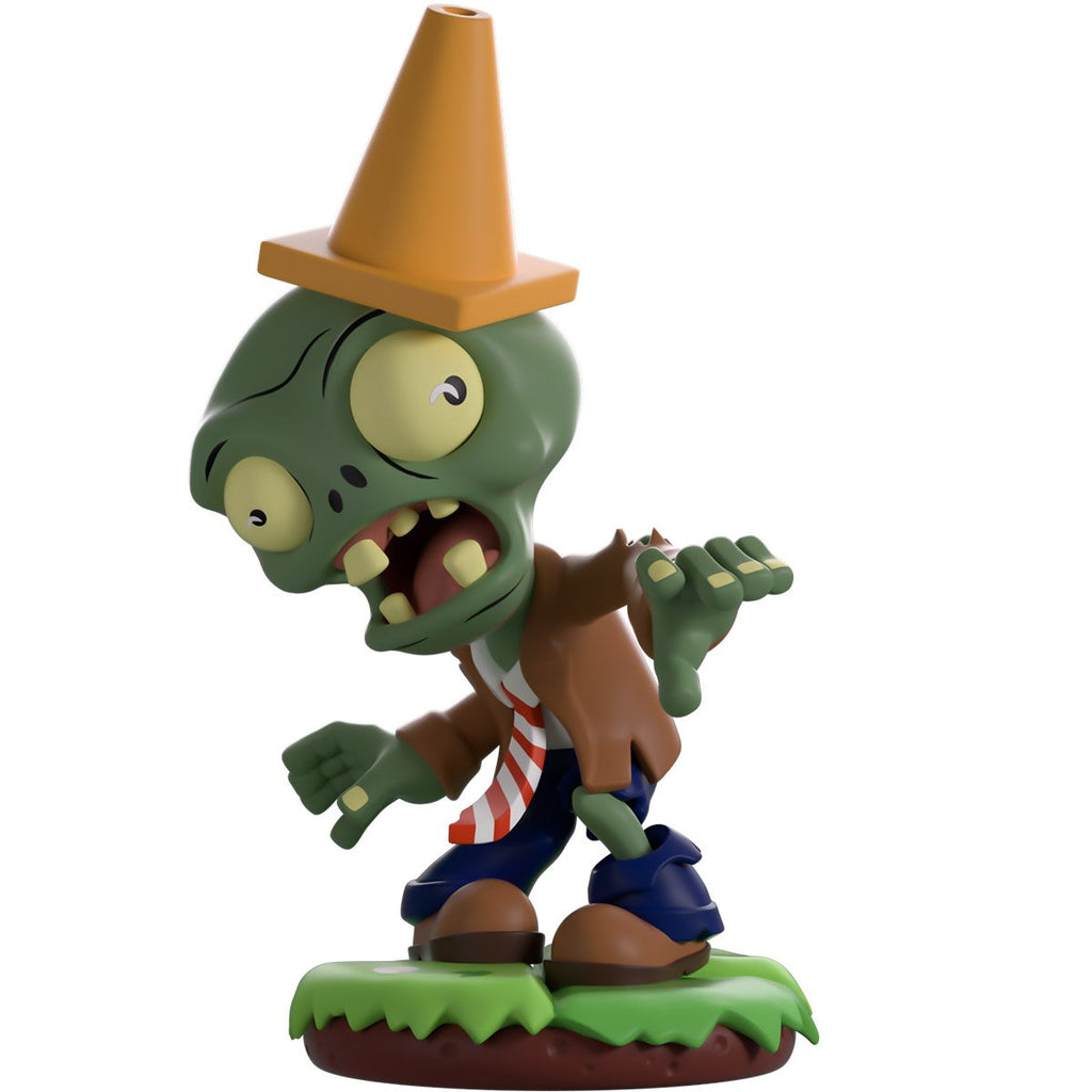 Plant Vs Zombies Collection Conehead Zombie Vinyl Figure #3