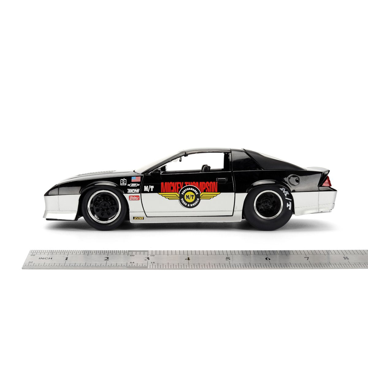Bigtime Muscle 1985 Chevrolet Camaro Mickey Thompson 1:24 Scale Die-Cast Metal Vehicle