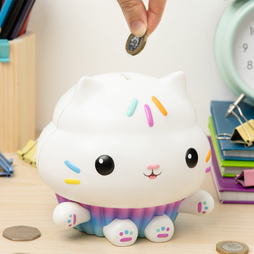 Gabby's Dollhouse Cakey Cat Shaped Money Box