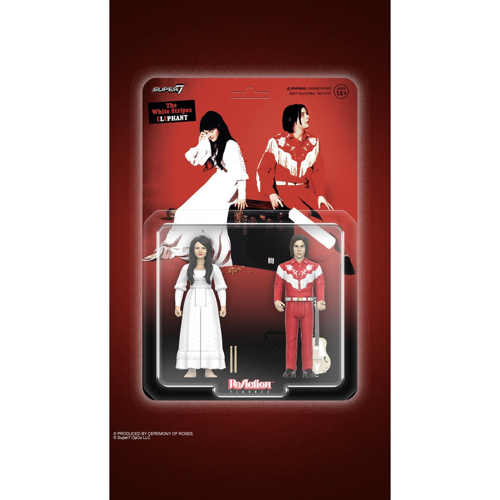 The White Stripes Elephant 3 3/4-Inch ReAction Figures 2-Pack