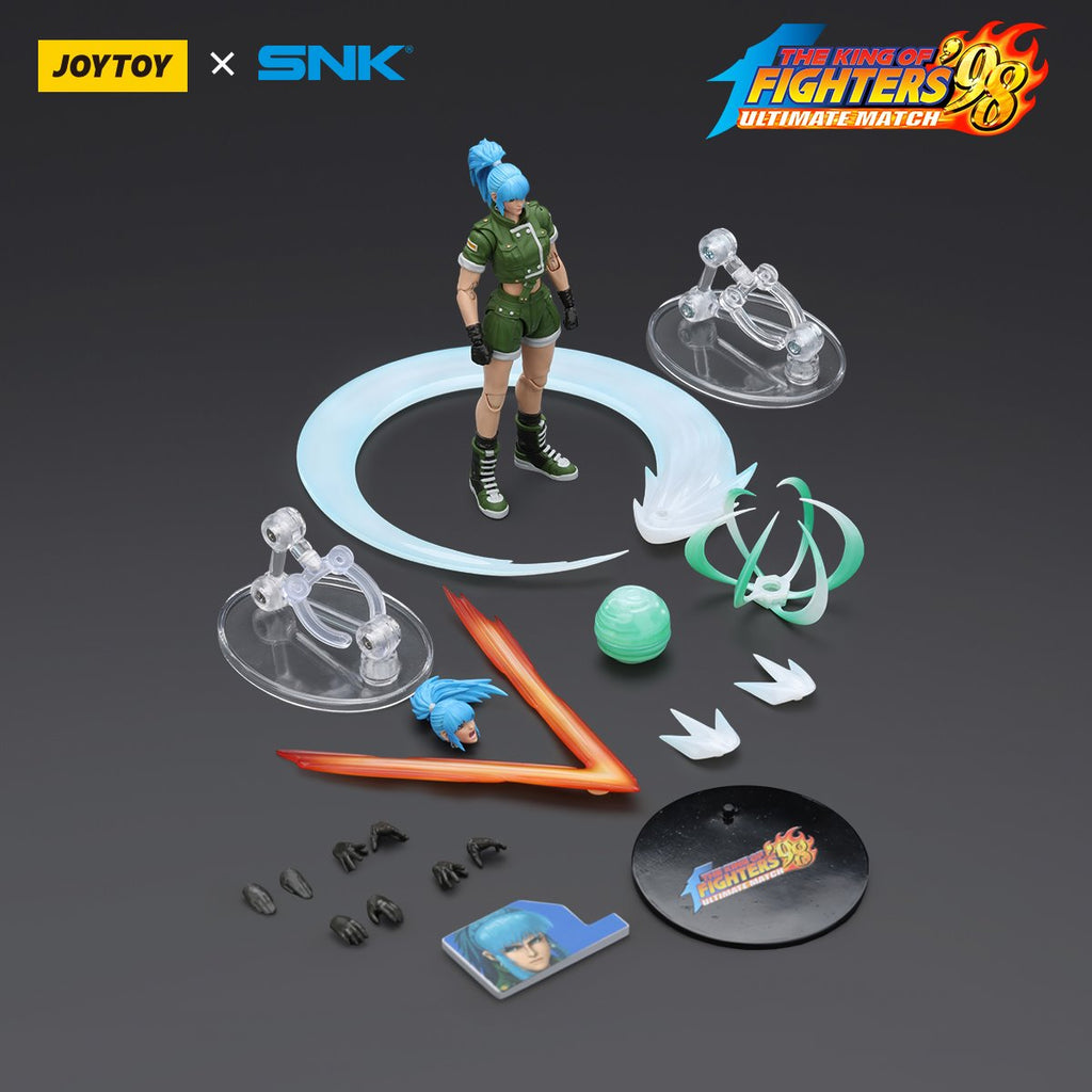 Joy Toy King of Fighters '98 Ultimate Match Ikari Warriors Team Leona Heidern 1:18 Scale Action Figure