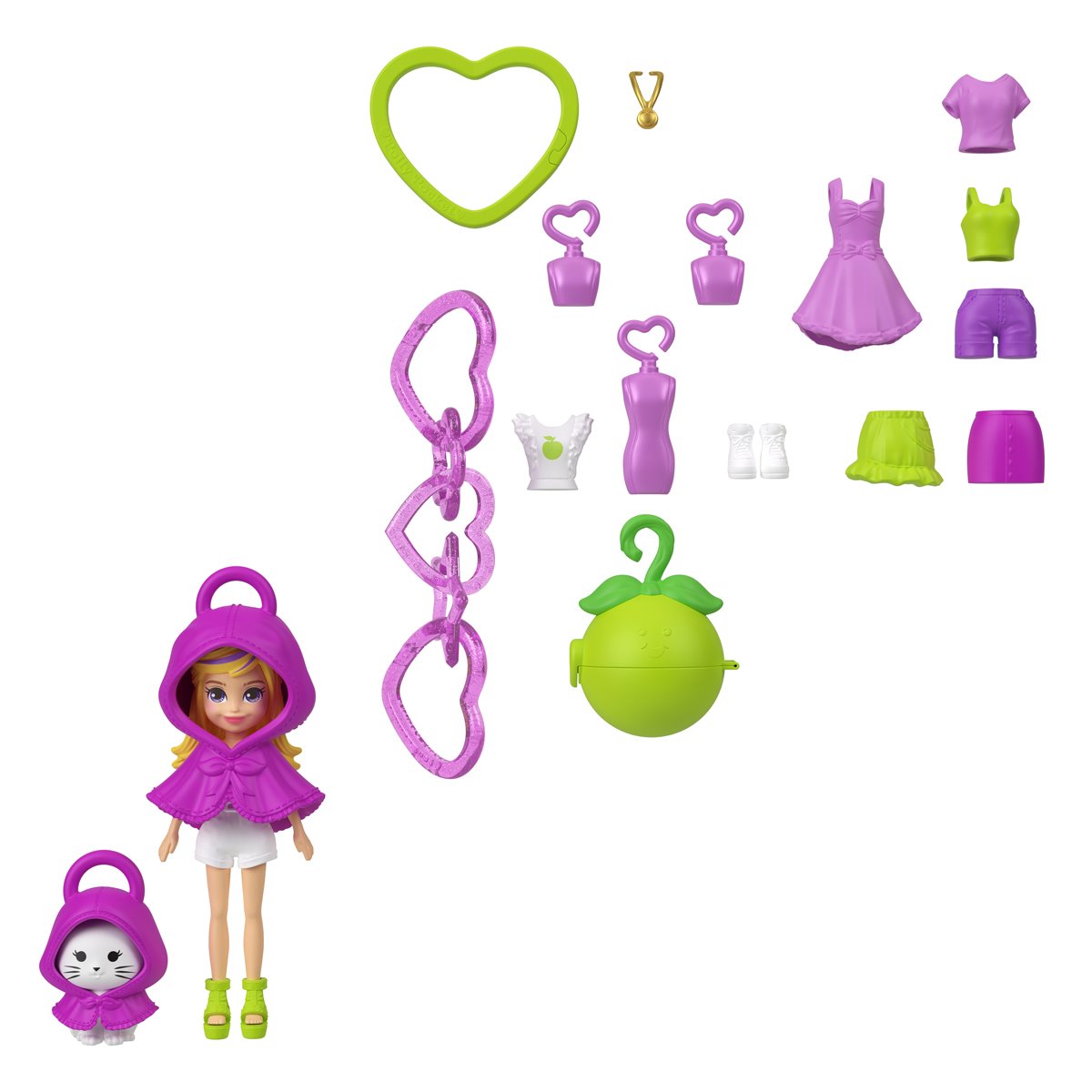 Polly Pocket Key Chain Style Kit Case of 4
