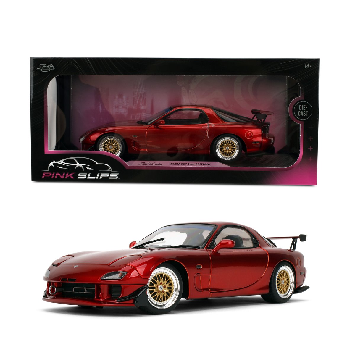 Pink Slips Wave 7 Mazda RX7 Type RS FD3S 1:18 Scale Die-Cast Metal Vehicle