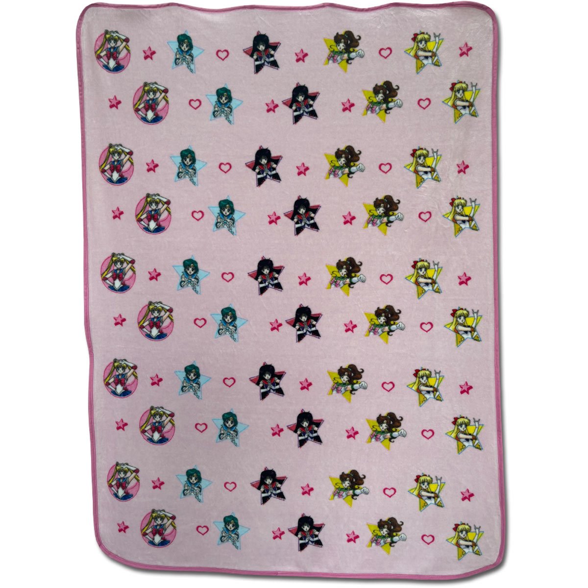 Sailor Moon Group Pattern Throw Blanket
