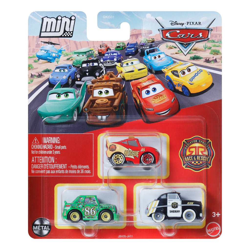 Cars Mini Racers 3-Pack 2026 Mix 2 Case of 6