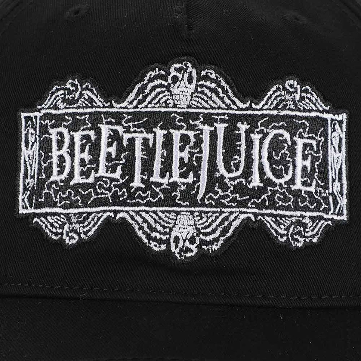 Beetlejuice Embroidered Logo Pre-Curved Bill Snapback Hat