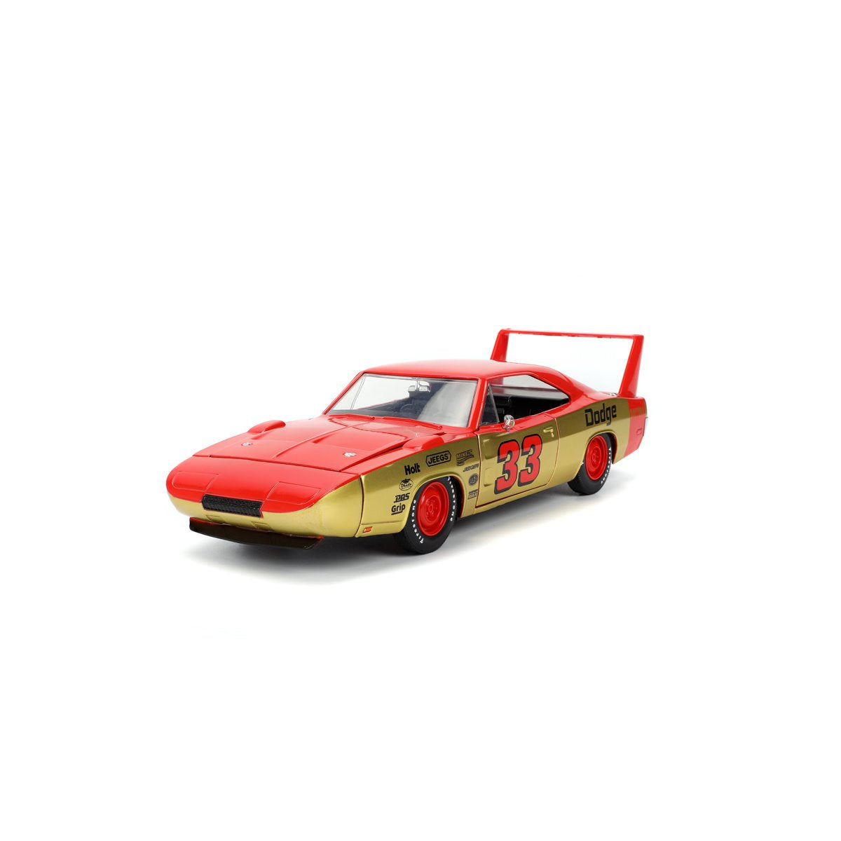 Bigtime Muscle 1969 Red Dodge Charger Daytona 1:24 Scale Die-Cast Metal Vehicle