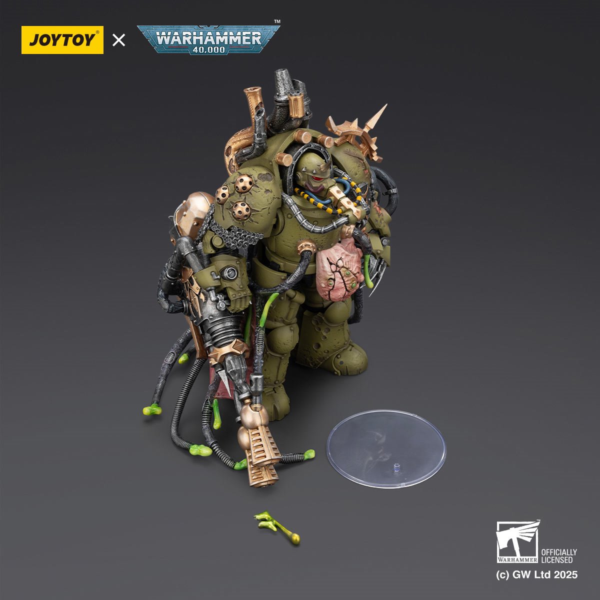 Joy Toy Warhammer 40,000 Death Guard Lord of Virulence with Power Fist and Twin Plague Spewer 1:18 Scale Action Figure