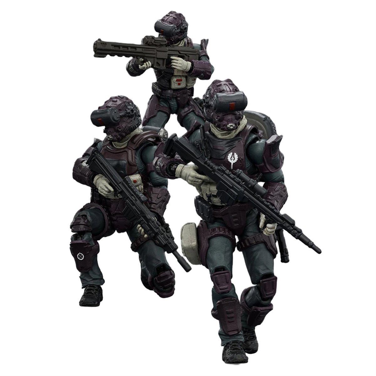 Joy Toy Dark Source Steel Ride Prism Squad 1:18 Scale Action Figure 3-Pack