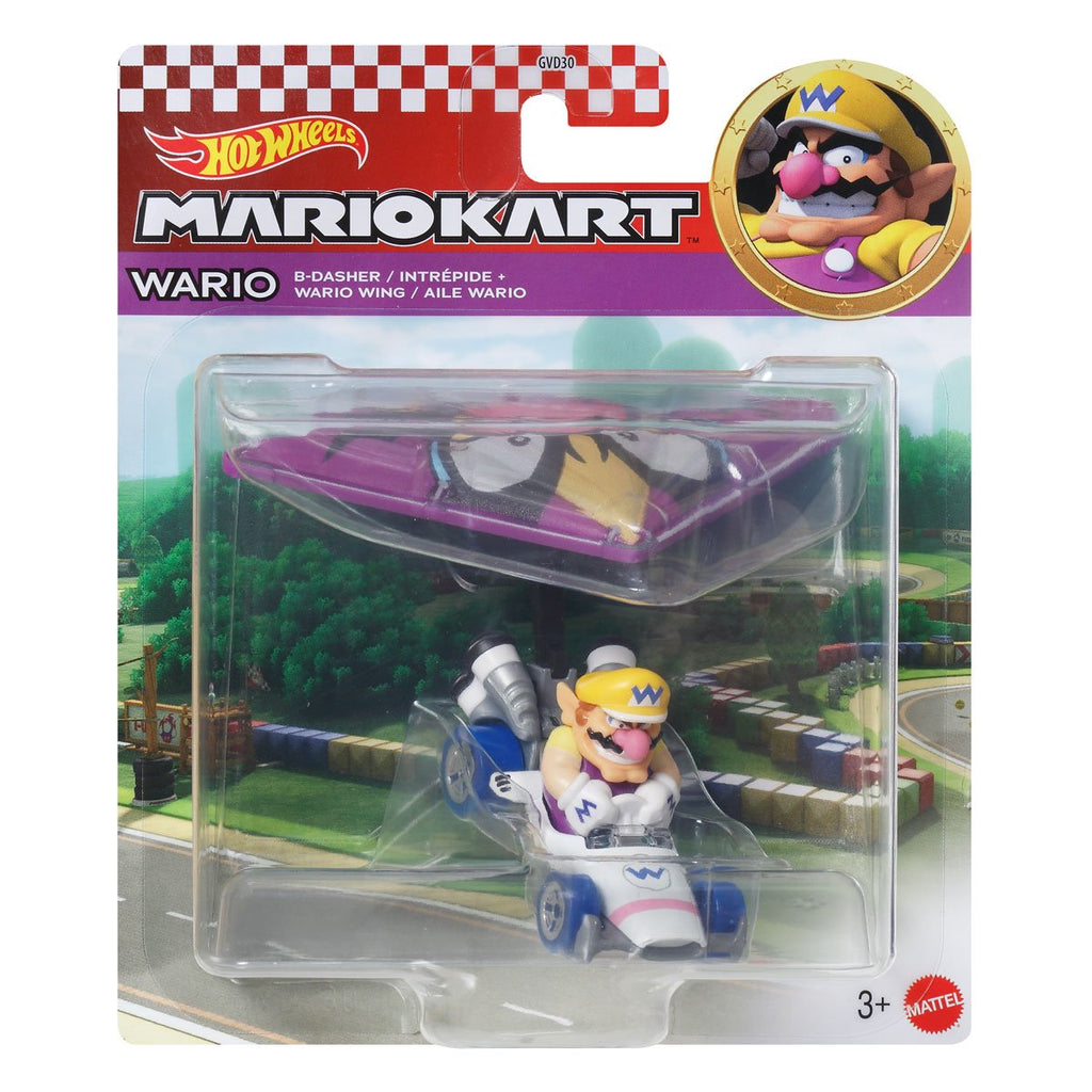 Mario Kart Hot Wheels Gliders 2026 Mix  3 Vehicle Case of 4