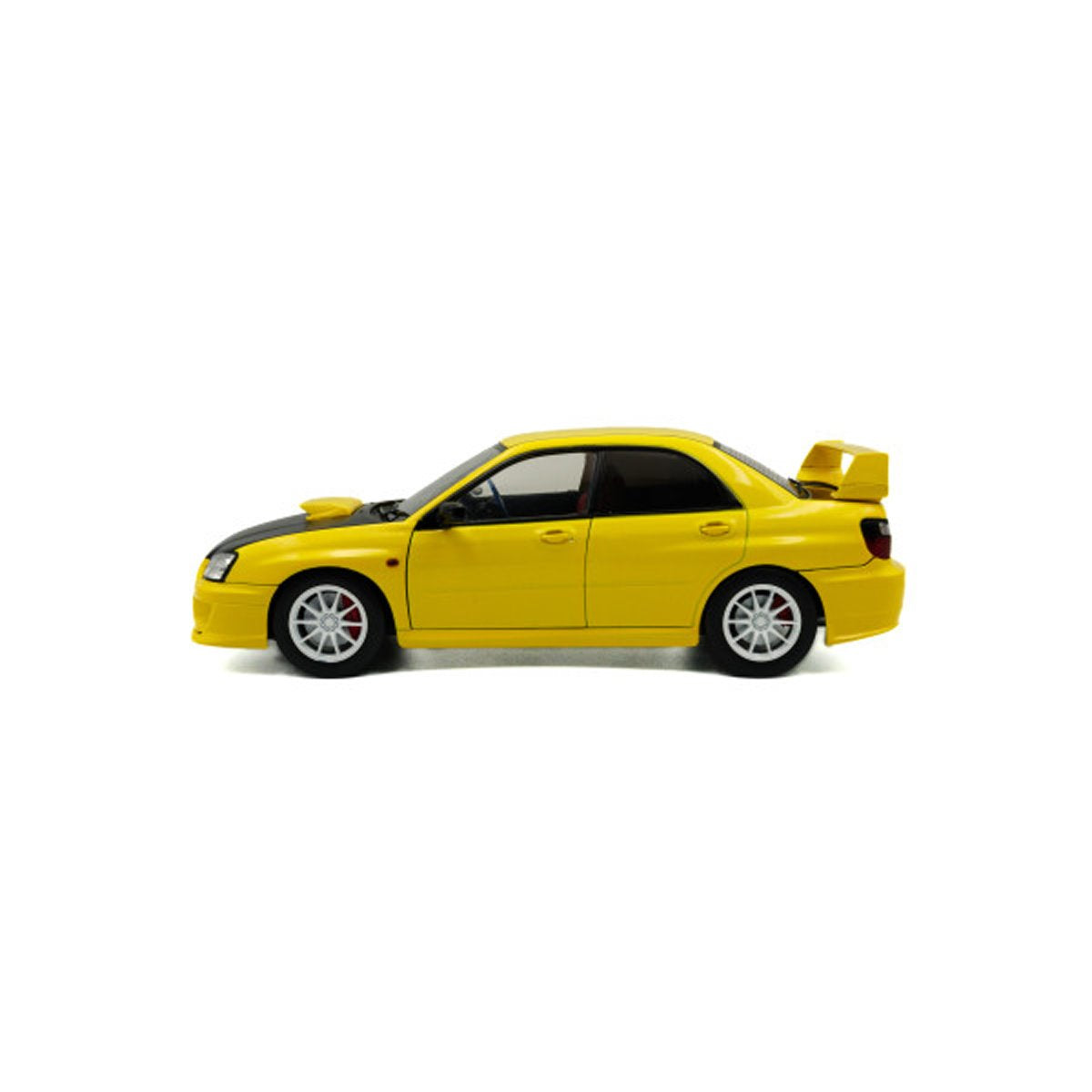 2003 Subaru WRX STI Bright Yellow 1:18 Scale Die-Cast Metal Vehicle