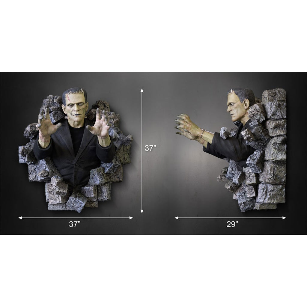 Frankenstein 1:1 Scale Life-Size Wall Sculpture Mount