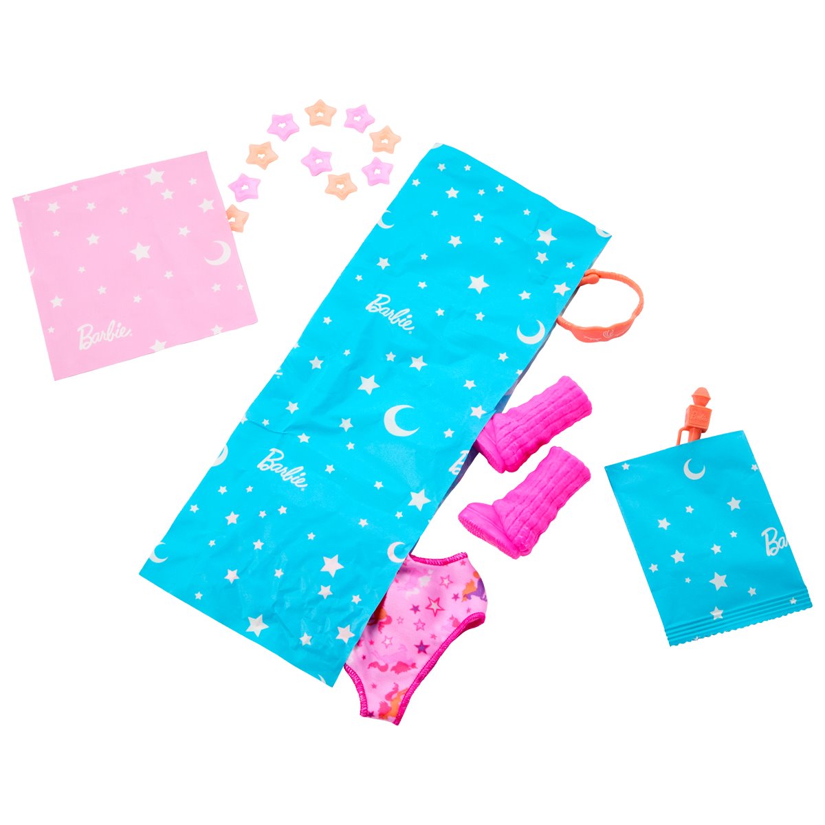 Barbie Sleepover Reveal Pink Doll and Accessories