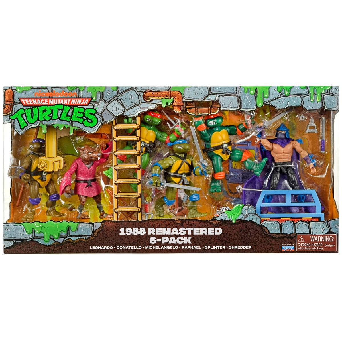 Teenage Mutant Ninja Turtles Remastered Action Figure 6-Pack