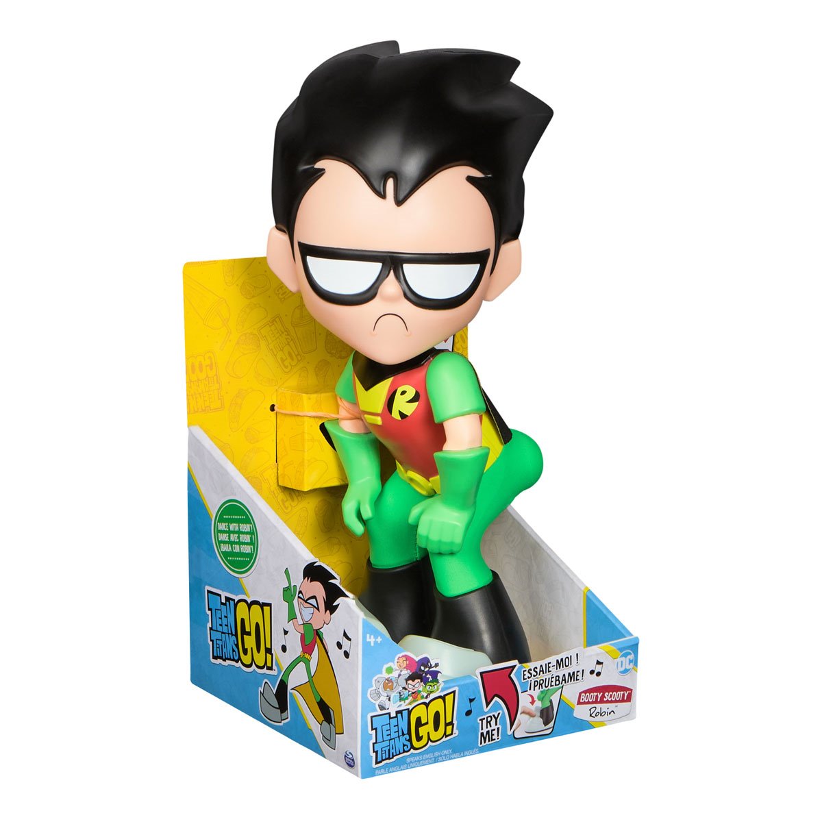 Teen Titans Go! Booty Scooty Robin Dancing with Sound Figure