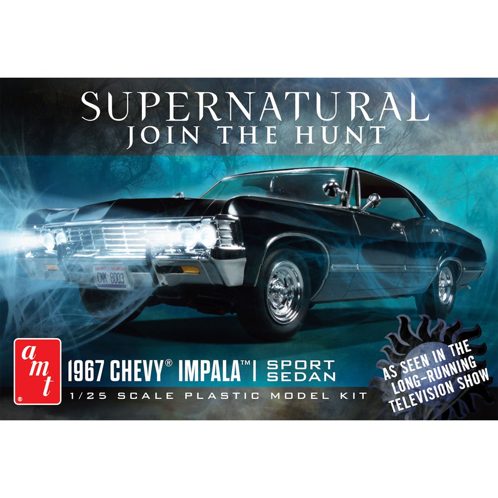 Supernatural 1967 Chevy Impala 4-Door 1:25 Scale Model Kit