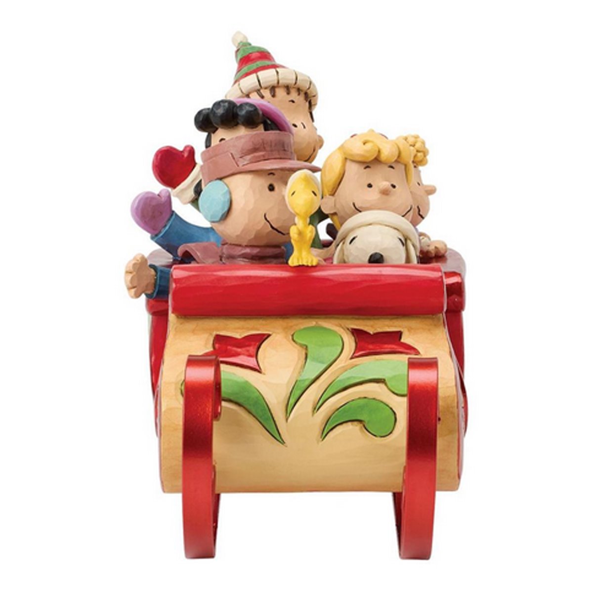 Peanuts Snoopy and Friends in Sleigh by Jim Shore Statue