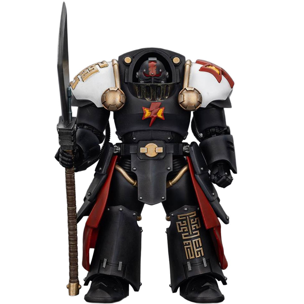 Joy Toy Warhammer The Horus Heresy White Scars Ebon Keshig Terminator 2 with Power Glaive 1:18 Scale Action Figure