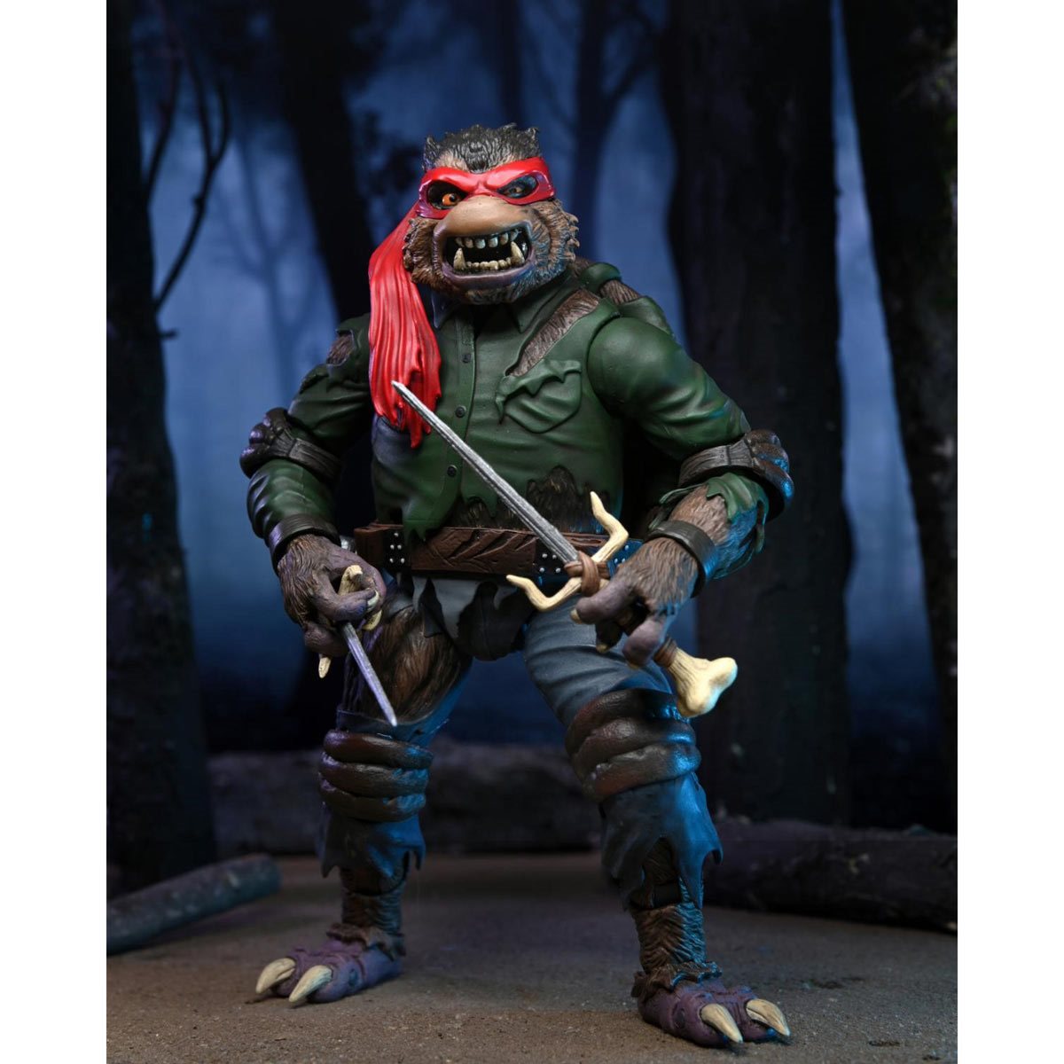 Universal Monsters x Teenage Mutant Ninja Turtles Ultimate Raphael as The Wolfman 7-Inch Scale Figure