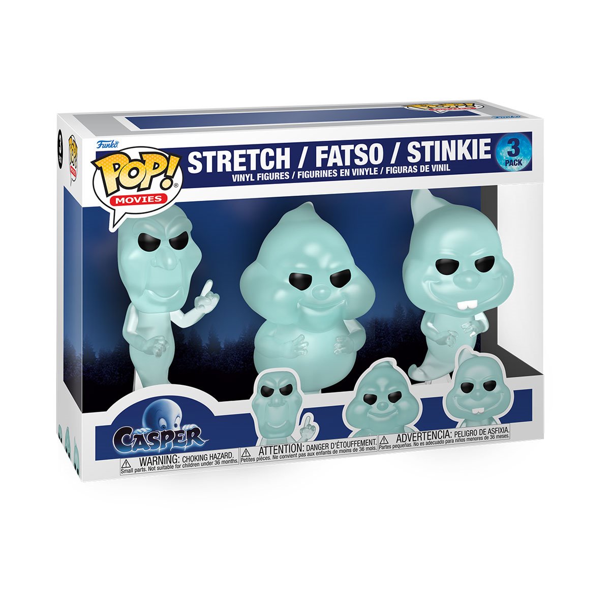 Casper 30th Anniversary Stretch Fatso Stinkie Funko Pop! Vinyl Figure 3-Pack