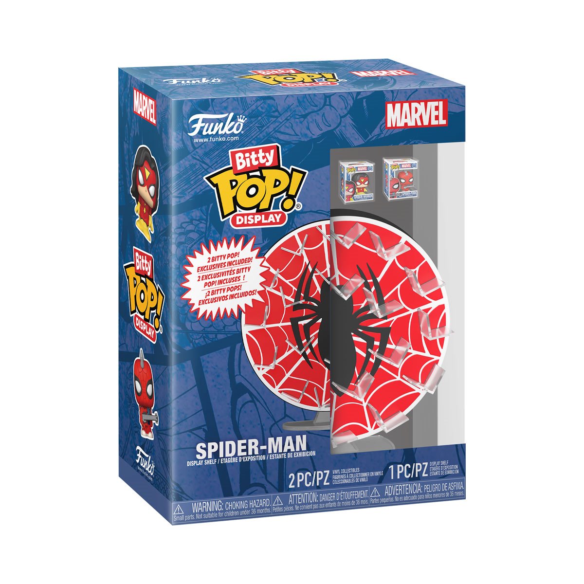 Spider-Man Web Funko Bitty Pop! Display Shelf
