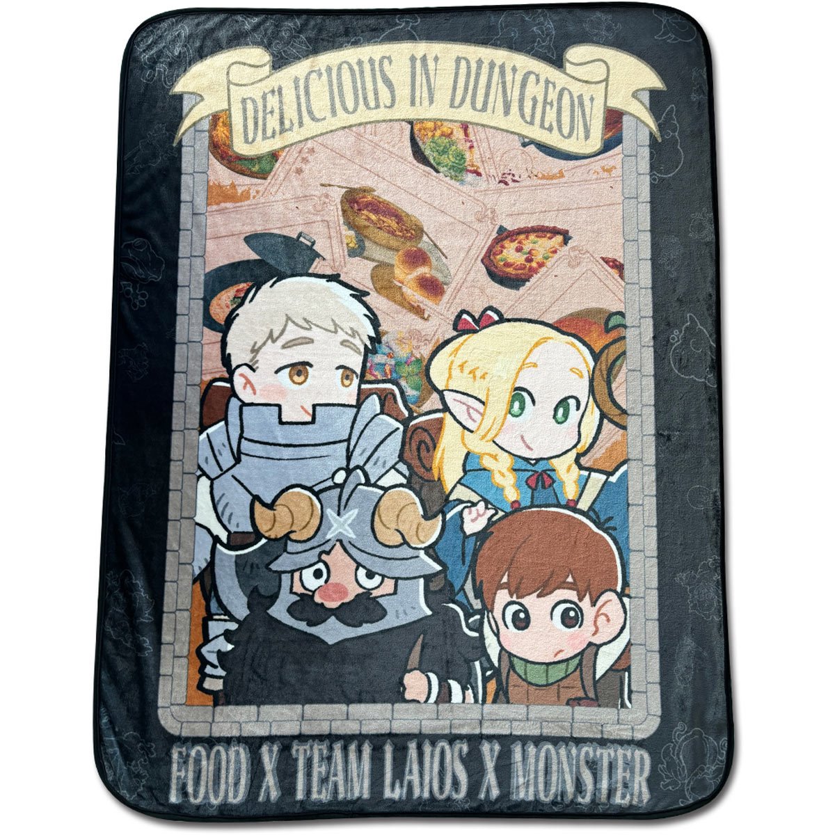 Delicious in Dungeon Team Laios Throw Blanket