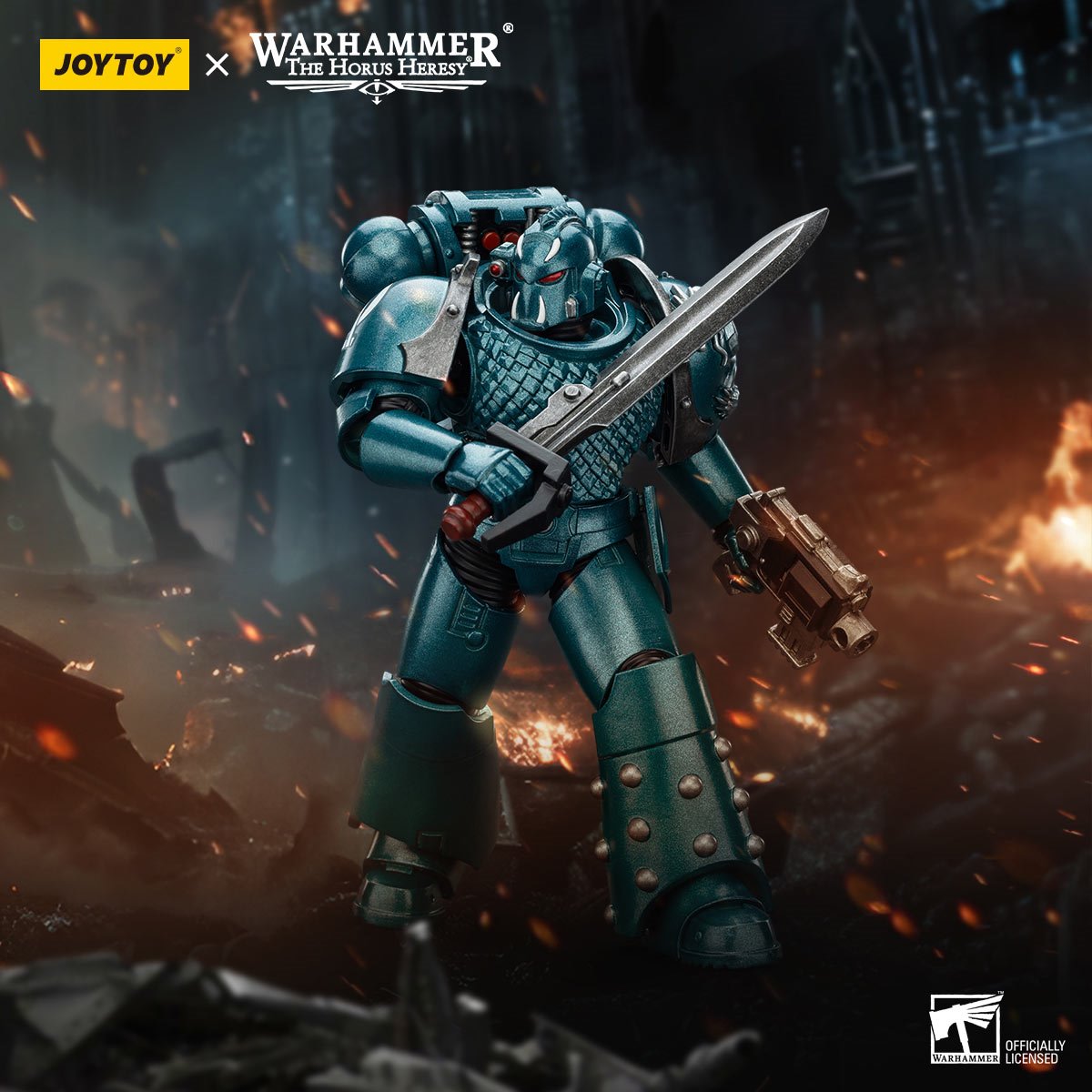 Joy Toy Warhammer The Horus Heresy Alpha Legion Headhunter Prime 1:18 Scale Action Figure