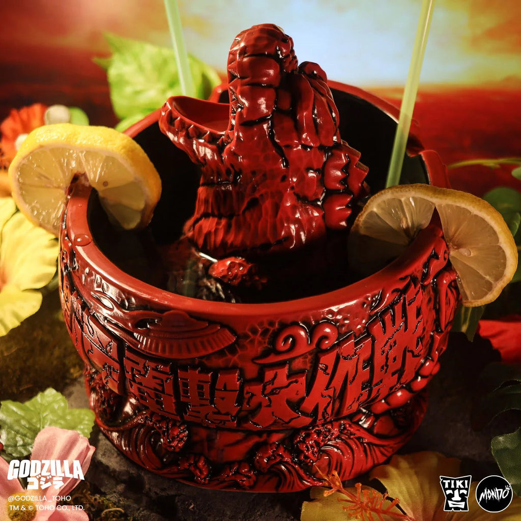 Destroy All Monsters Godzilla Fire Dragon Variant Limited Edition Tiki Scorpion Bowl
