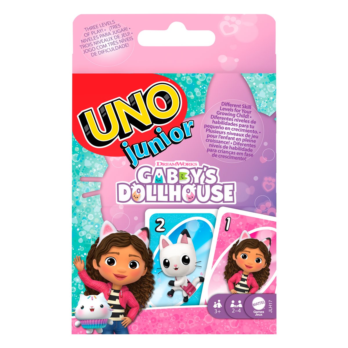 Junior Gabby's Dollhouse UNO Card Game