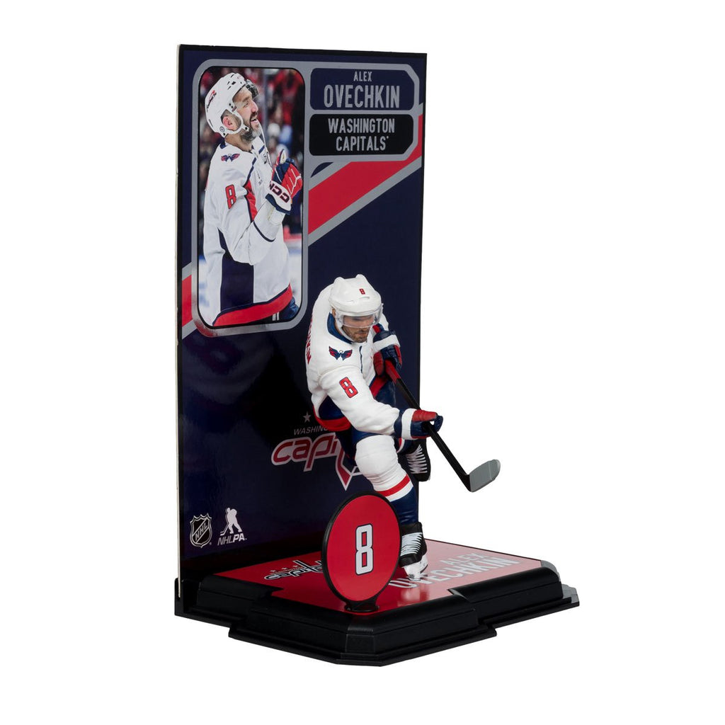 NHL SportsPicks Washington Capitals Alexander Ovechkin White Jersey 7-Inch Posed Figure
