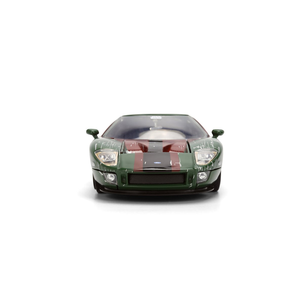 Hollywood Rides Star Wars 2005 Ford GT 1:24 Scale Die-Cast Metal Vehicle with Boba Fett Figure