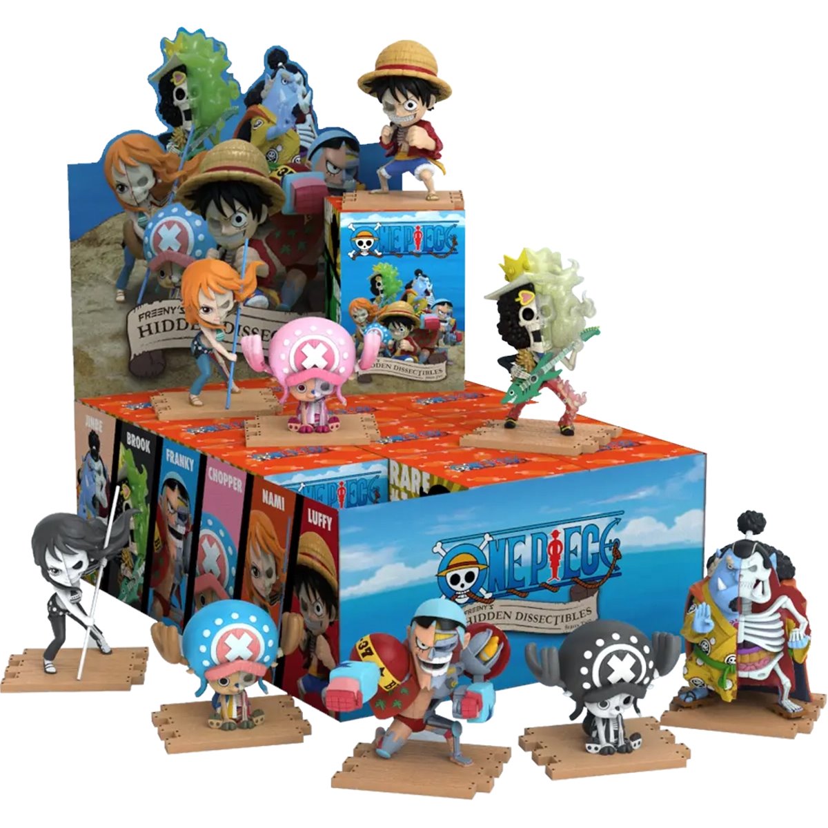 One Piece Series 2 Freeny's Hidden Dissectibles Mini-Figure Display Tray of 12