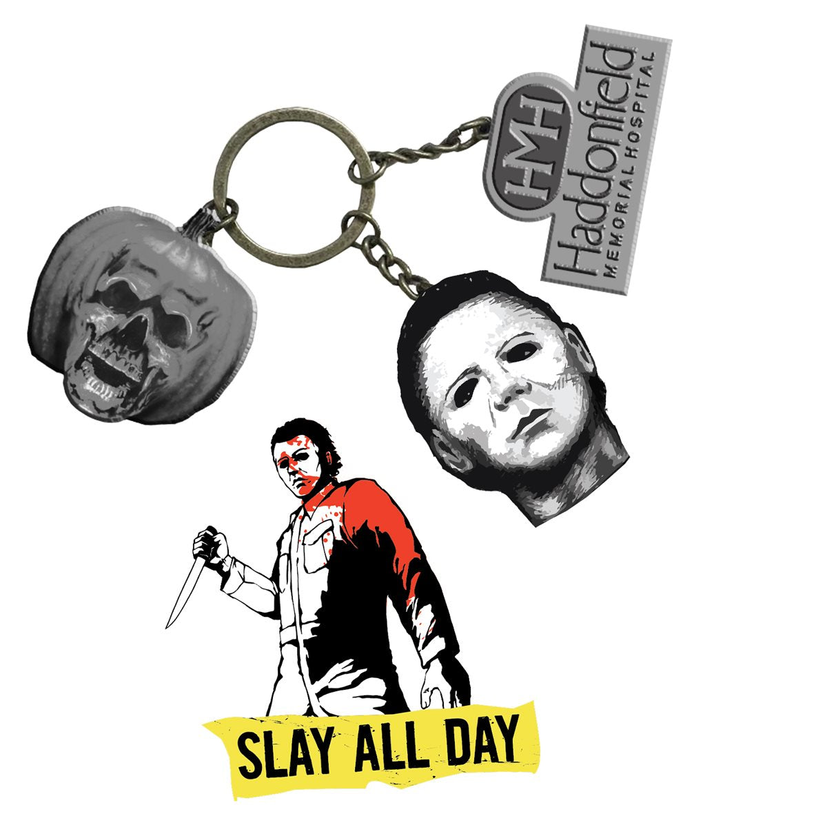 Halloween 2 Collector Home System Key Chain and Pin Gift Set