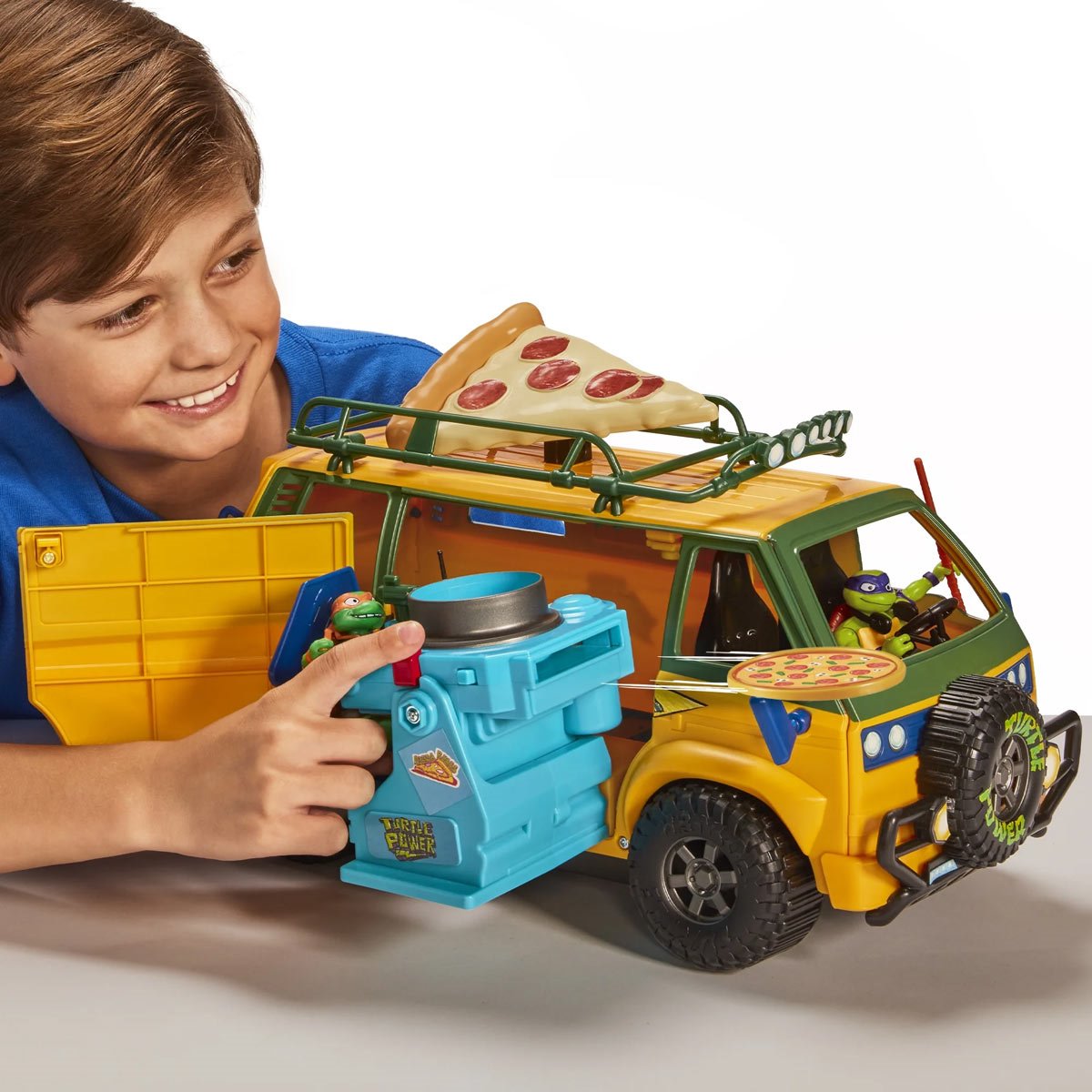 Teenage Mutant Ninja Turtles Mutant Mayhem Pizza Fire Delivery Van Vehicle