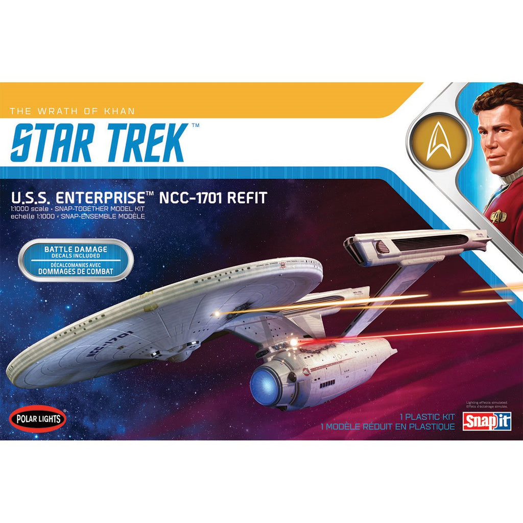 Star Trek U.S.S. Enterprise Refit Wrath of Khan Edition 1:1000 Scale Model Kit