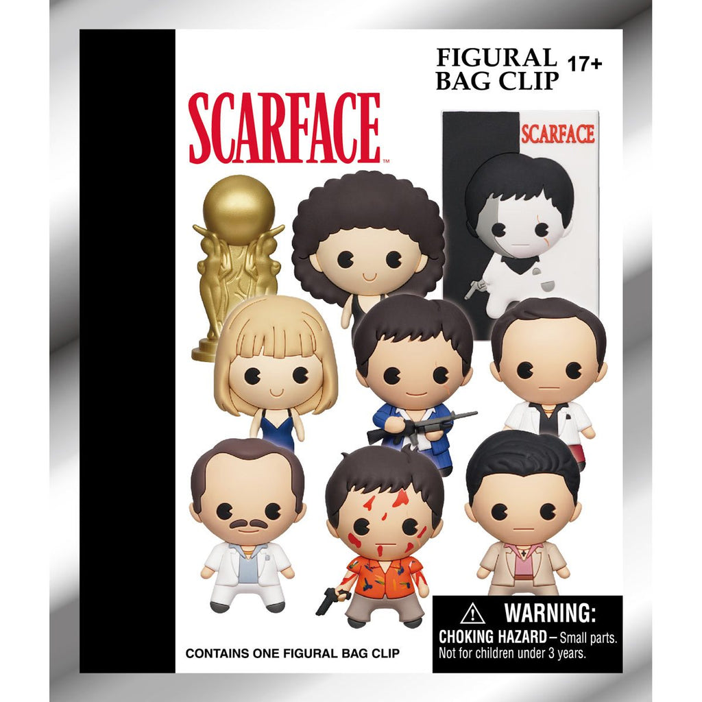 Scarface 3D Foam Bag Clip Random 6-Pack