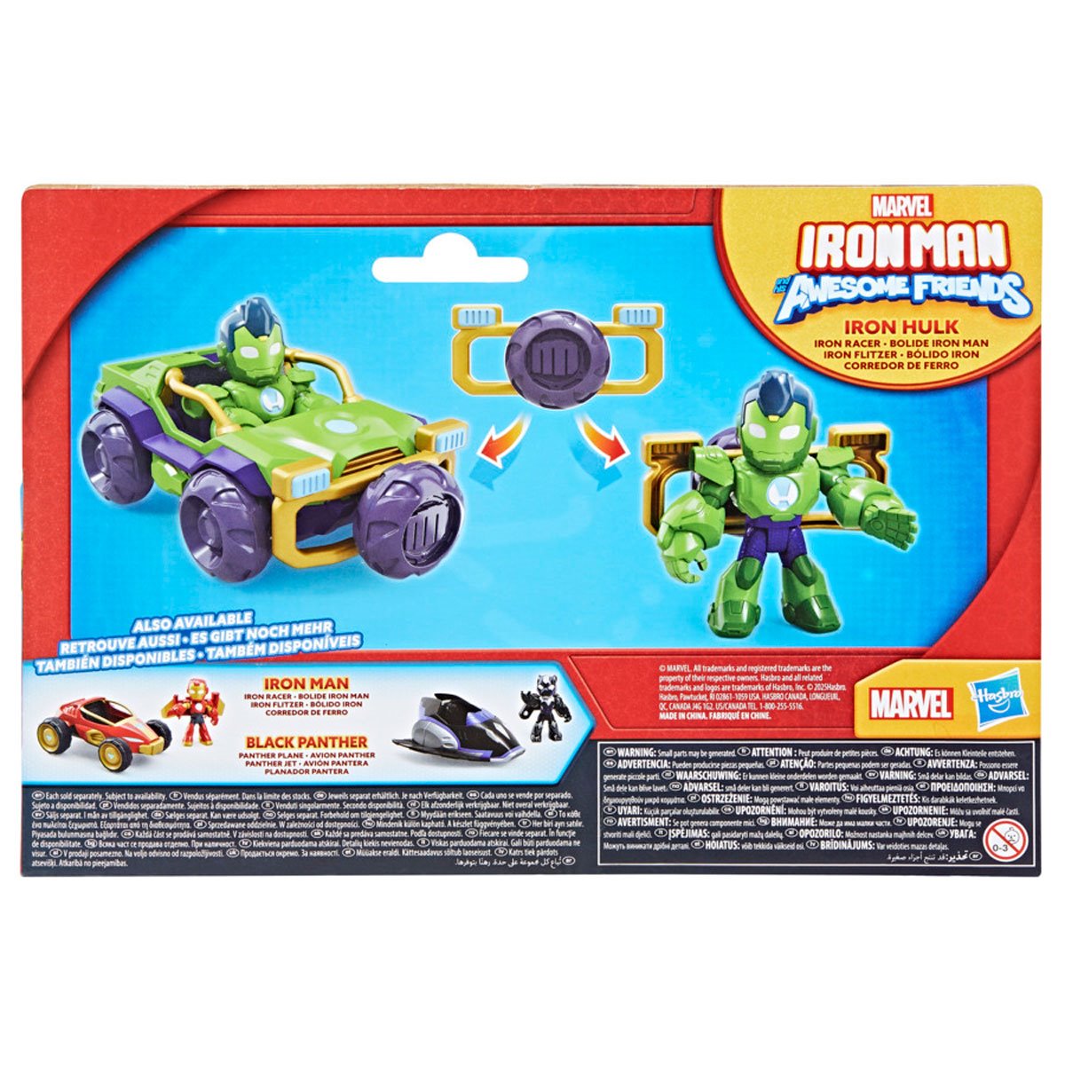 Iron Man and his Awesome Friends Iron Hulk Iron Racer Action Figure & Toy Vehicle