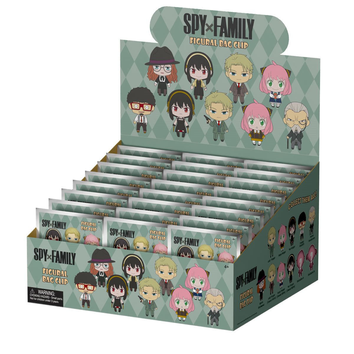 Spy x Family 3D Foam Bag Clip Display Case of 24