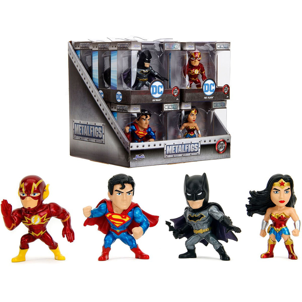 DC Wave 1 MetalFigs 2 1/2-Inch Die-Cast Metal Mini-Figure Set of 4