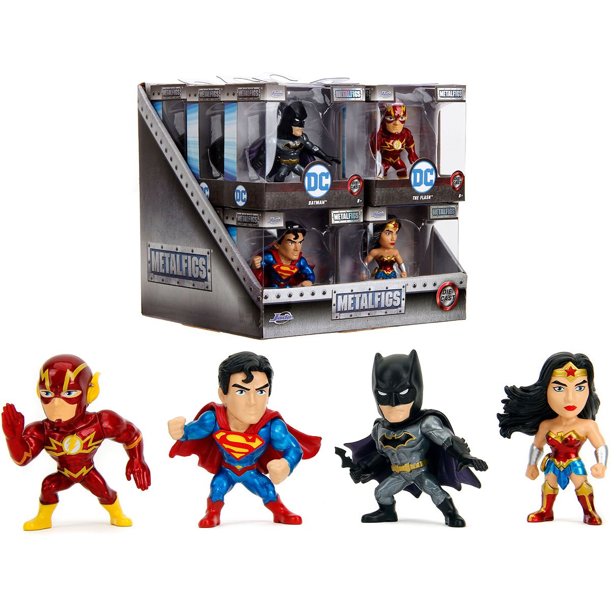 DC Wave 1 MetalFigs 2 1/2-Inch Die-Cast Metal Mini-Figure Set of 4