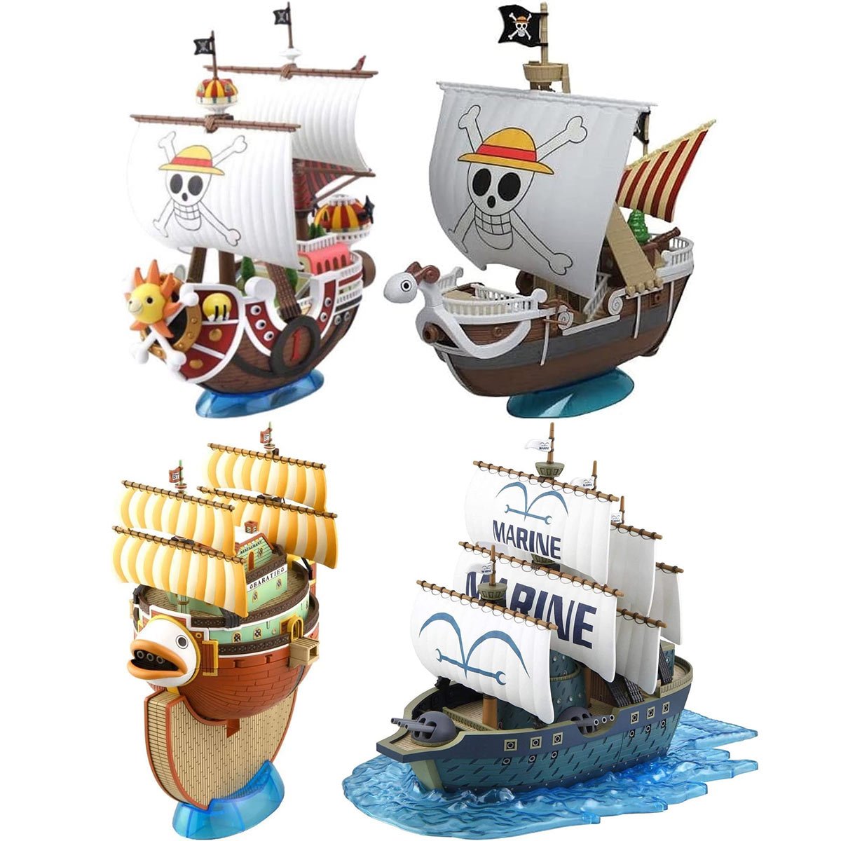 One Piece Grand Ship Collection F Model Kit Case of 4