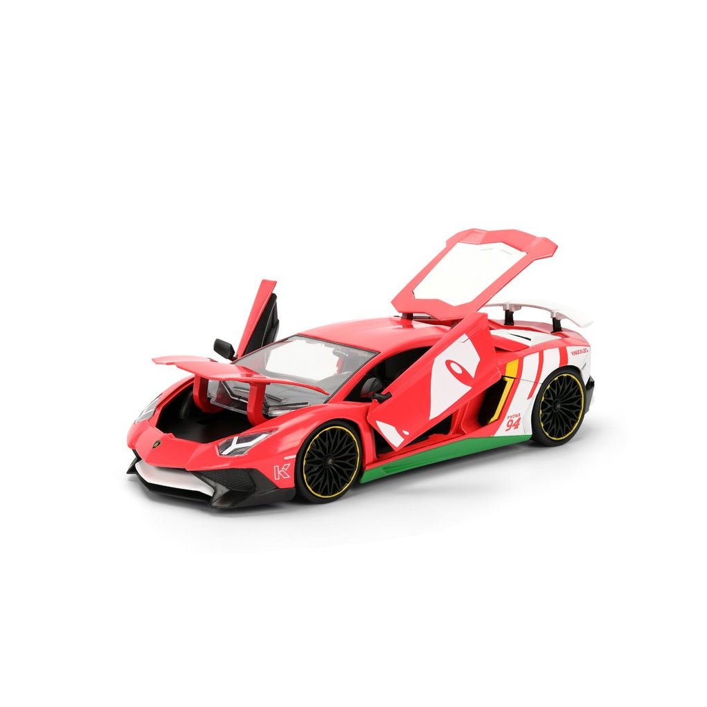 Hollywood Rides Sonic the Hedgehog Classic Lamborghini Aventador SV 1:24 Scale Die-Cast Metal Vehicle & Knuckles Figure